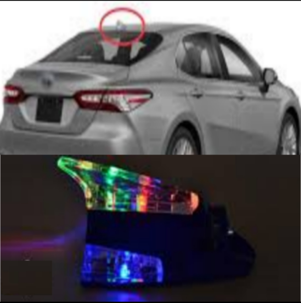 Mzr Shark antenne with rainbow light